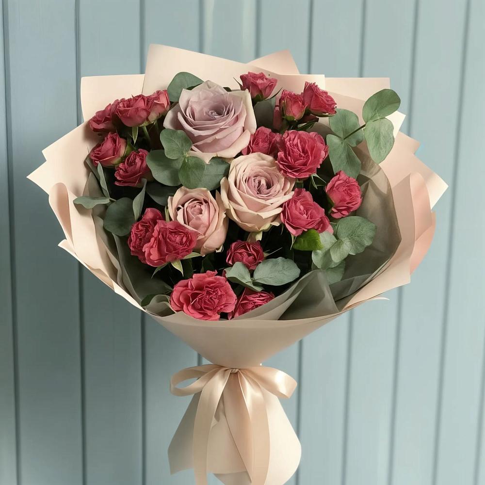 Букет цветов из: Гвоздики и Розы в Орле-Изумруде