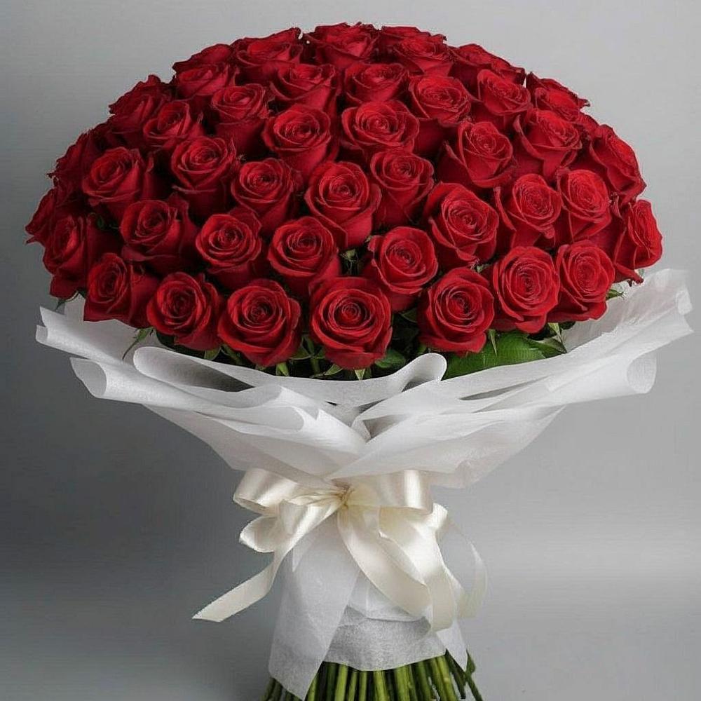 Букет 101 Красная роза Блэк Мэджик в Орле-Изумруде