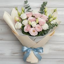 Букет цветов из:  Лизиантусы в Орле-Изумруде