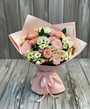 Букет цветов из:  Гвоздики, Розы и Хризантемы #REPLACE_PRED# Орле-Изумруде