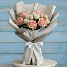 Букет цветов из:  Розы #REPLACE_PRED# Орле-Изумруде