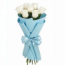 Букет 7 белых роз Проуд в Орле-Изумруде