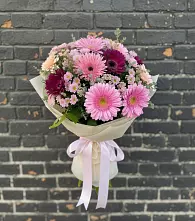 Букет цветов из:  Герберы и Хризантемы в Орле-Изумруде