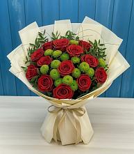 Букет цветов из:  Розы и Хризантемы в Орле-Изумруде