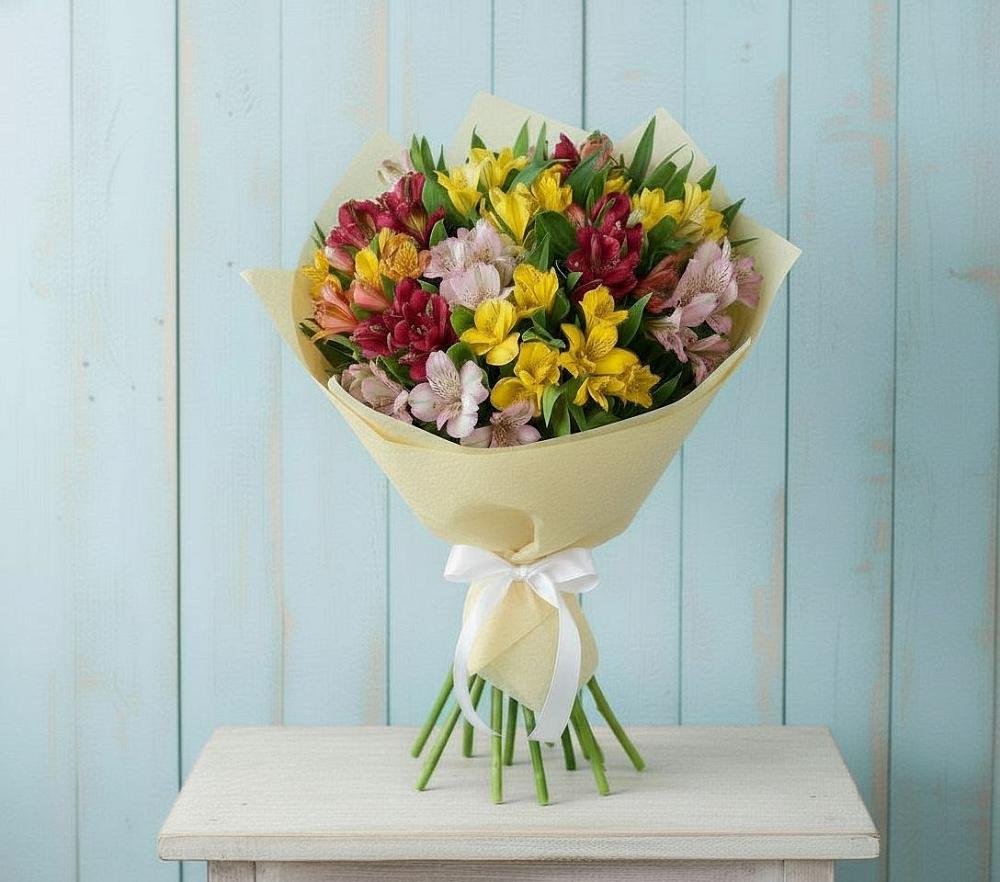 Букет цветов из: Альстромерии в Орле-Изумруде